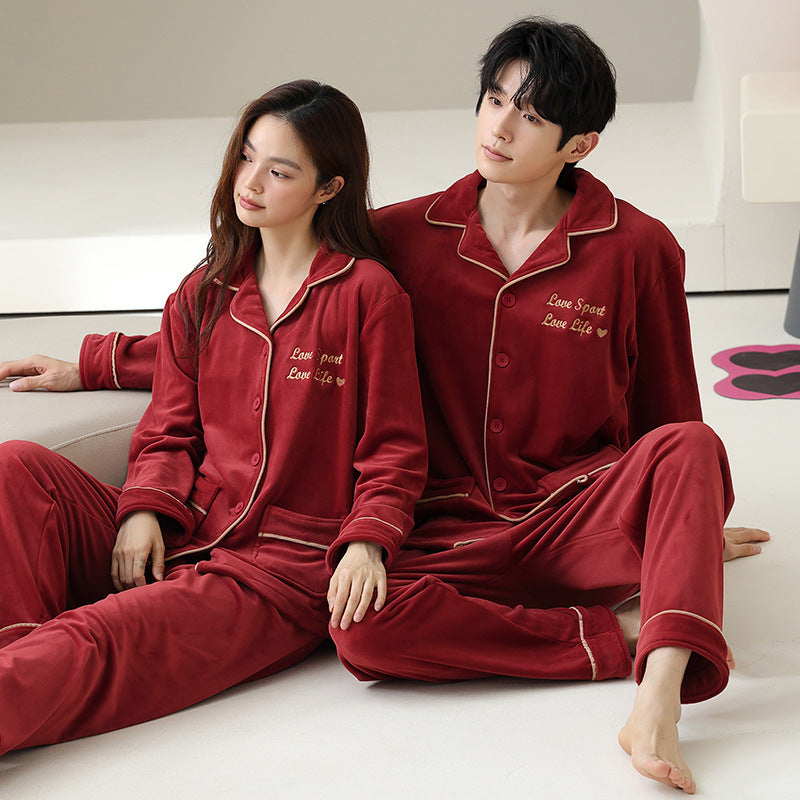 Couple's pajamas and home clothes